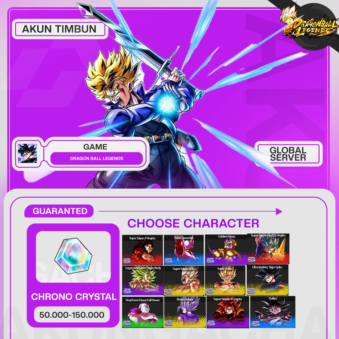 Akun Dragon Ball Legends Character Combination
