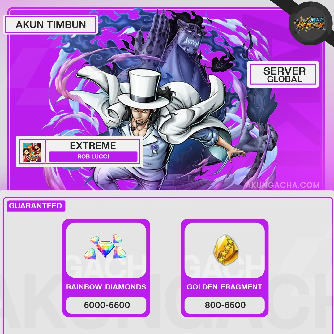 Akun Reroll Extreme Rob Lucci - Android